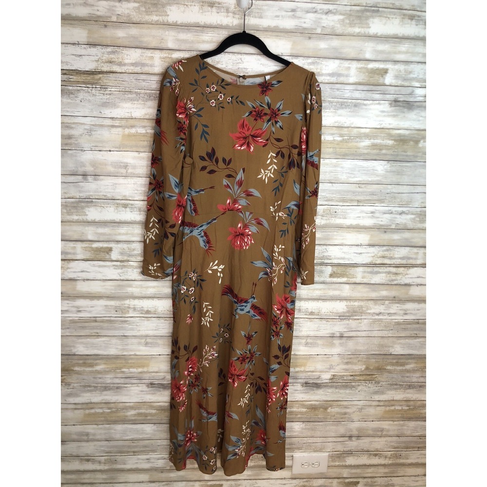 Rachel Pally Dress NWT Women's Crepe Midi Floral CottageCore Large